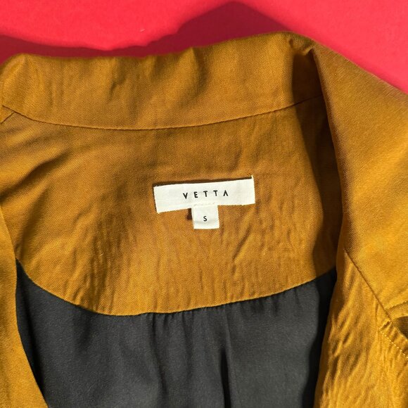 VETTA Convertible Trench Coat – 4-in-1 Sustainable Gold Tencel Jacket, Size S - Picture 4 of 13